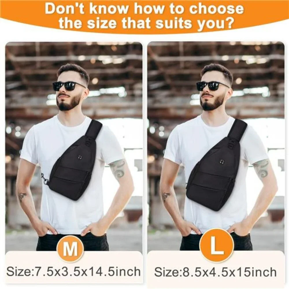 Crossbody Bags for Women Men Trendy Sling Bag Bakpack Casual Chest Bag